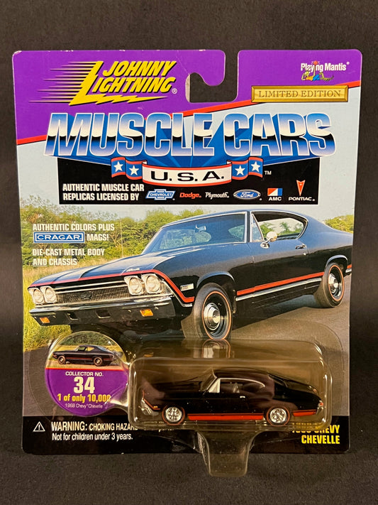 Johnny Lightning 1998 Muscle Cars USA #34 1968 Chevy Chevelle, Black