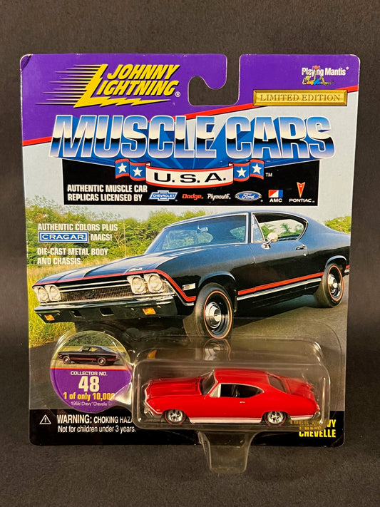 Johnny Lightning 1998 Muscle Cars USA #48 1968 Chevy Chevelle, Red