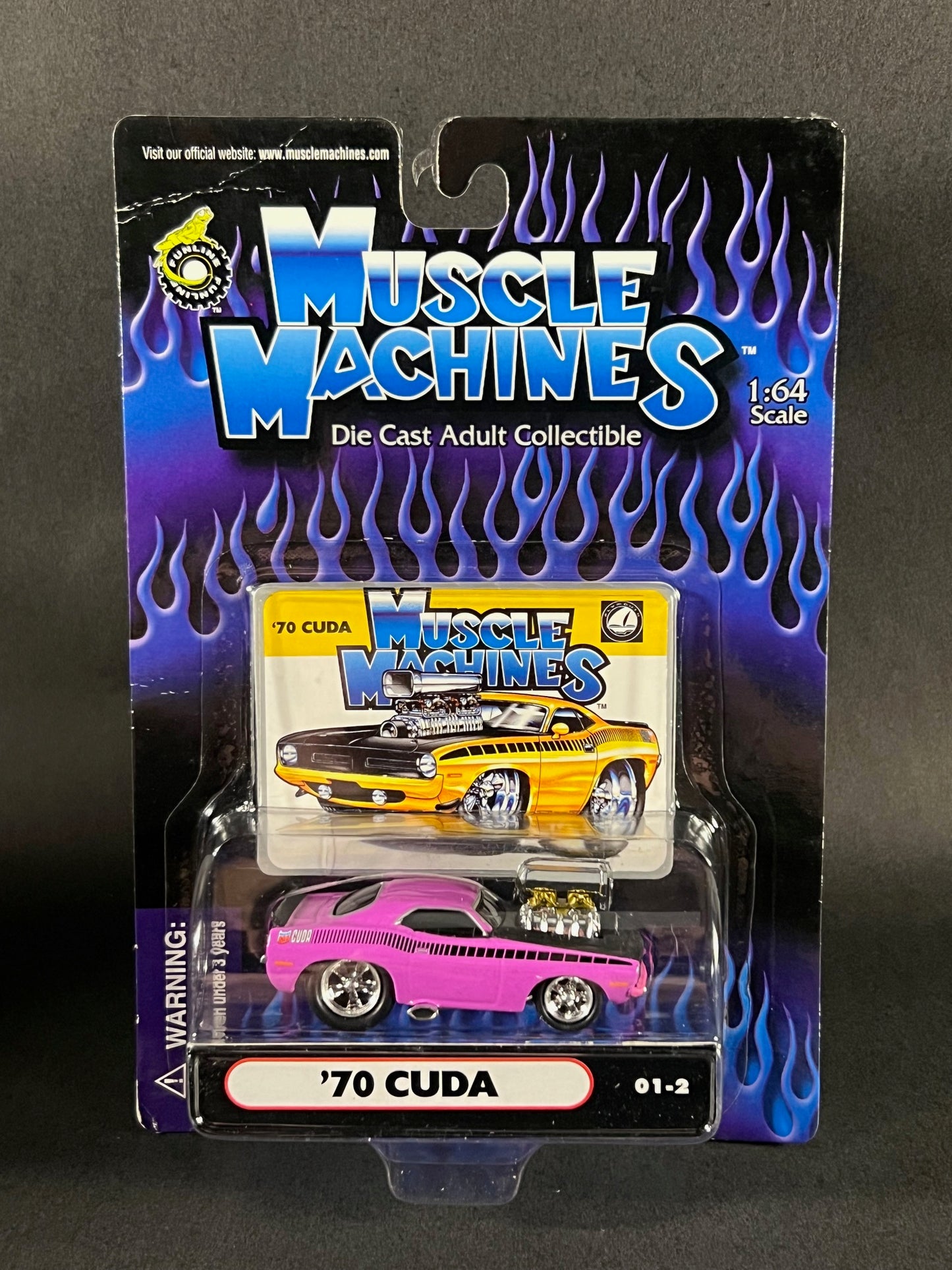 Muscle Machines 2000 Series 1 01-2 '70 Cuda, Pink