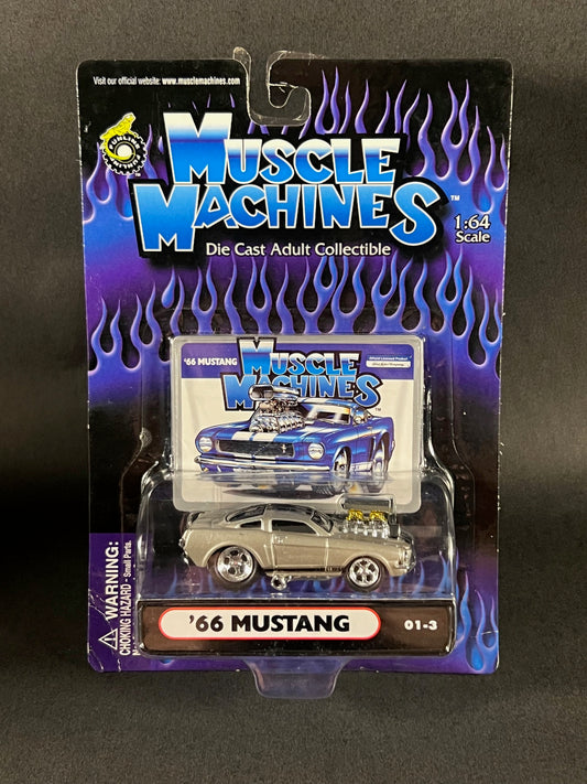 Muscle Machines 2000 Series 1 01-3 '66 Mustang, Silver