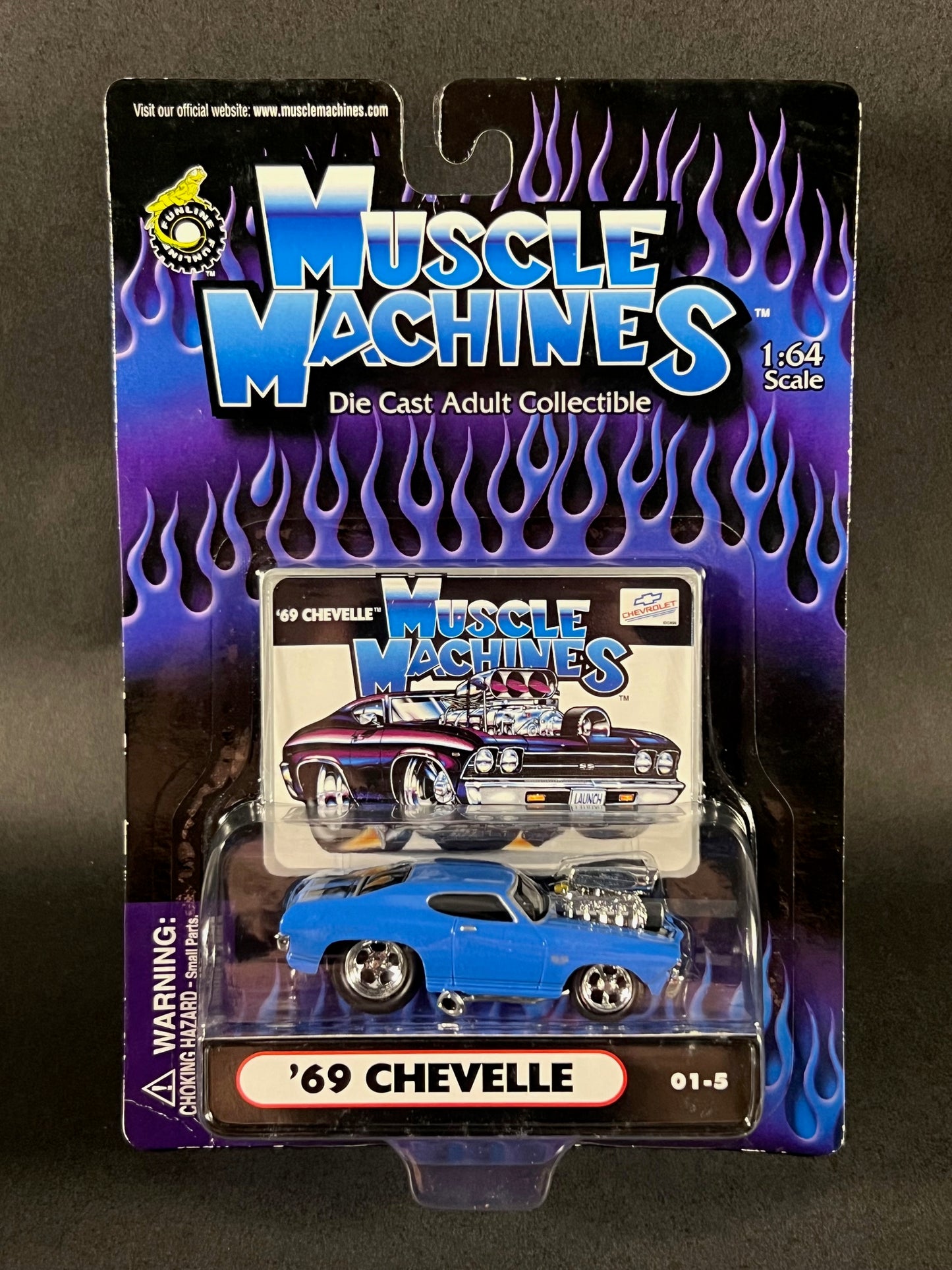 Muscle Machines 2000 Series 1 01-5 '69 Chevelle, Blue