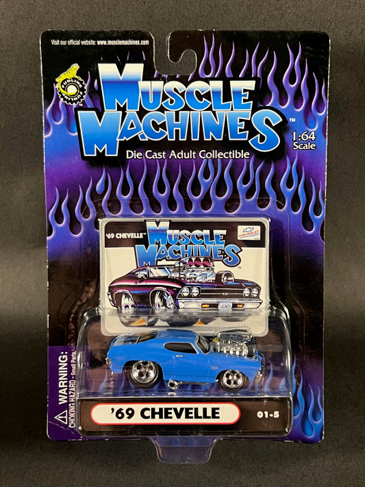 Muscle Machines 2000 Series 1 01-5 '69 Chevelle, Blue