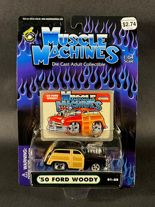 Muscle Machines 2000 Series 1 01-28 '50 Ford Woody, Black