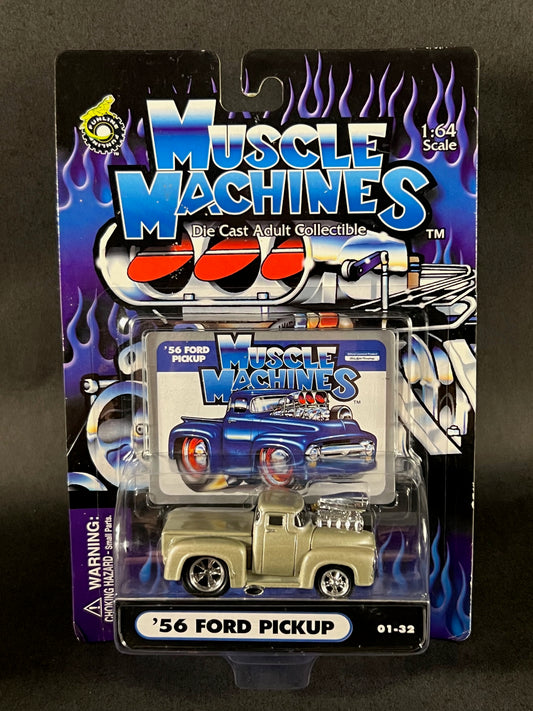 Muscle Machines 2000 Series 1 01-32 '56 Ford Pickup, Gold