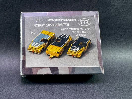 Verlinden Productions Model Kit 240 1:72 Scale US Navy Carrier Tractor (1 of 3 Versions)