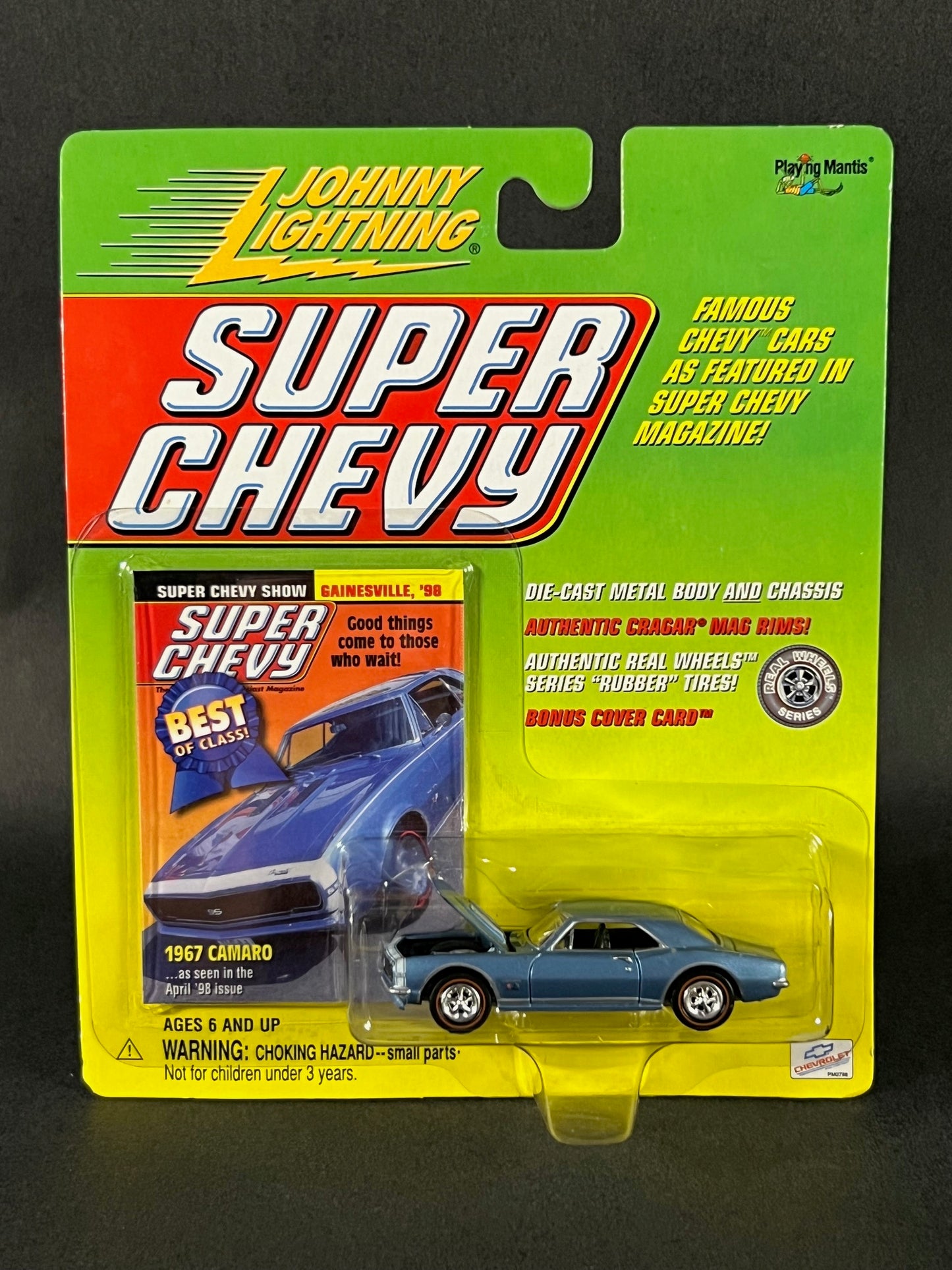 Johnny Lightning 2000 Super Chevy 1967 Camaro, Blue