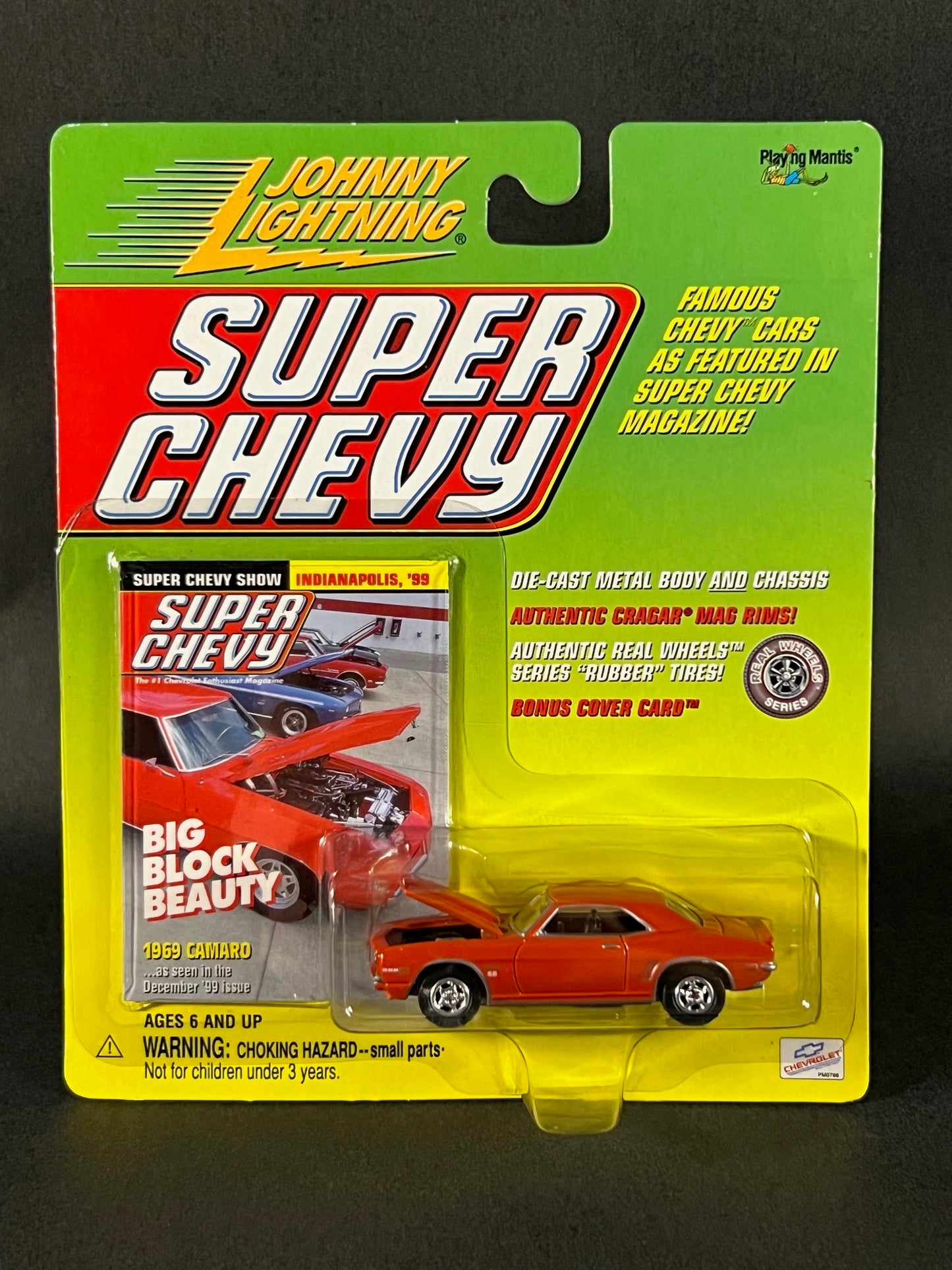 Johnny Lightning 2000 Super Chevy 1969 Camaro, Red