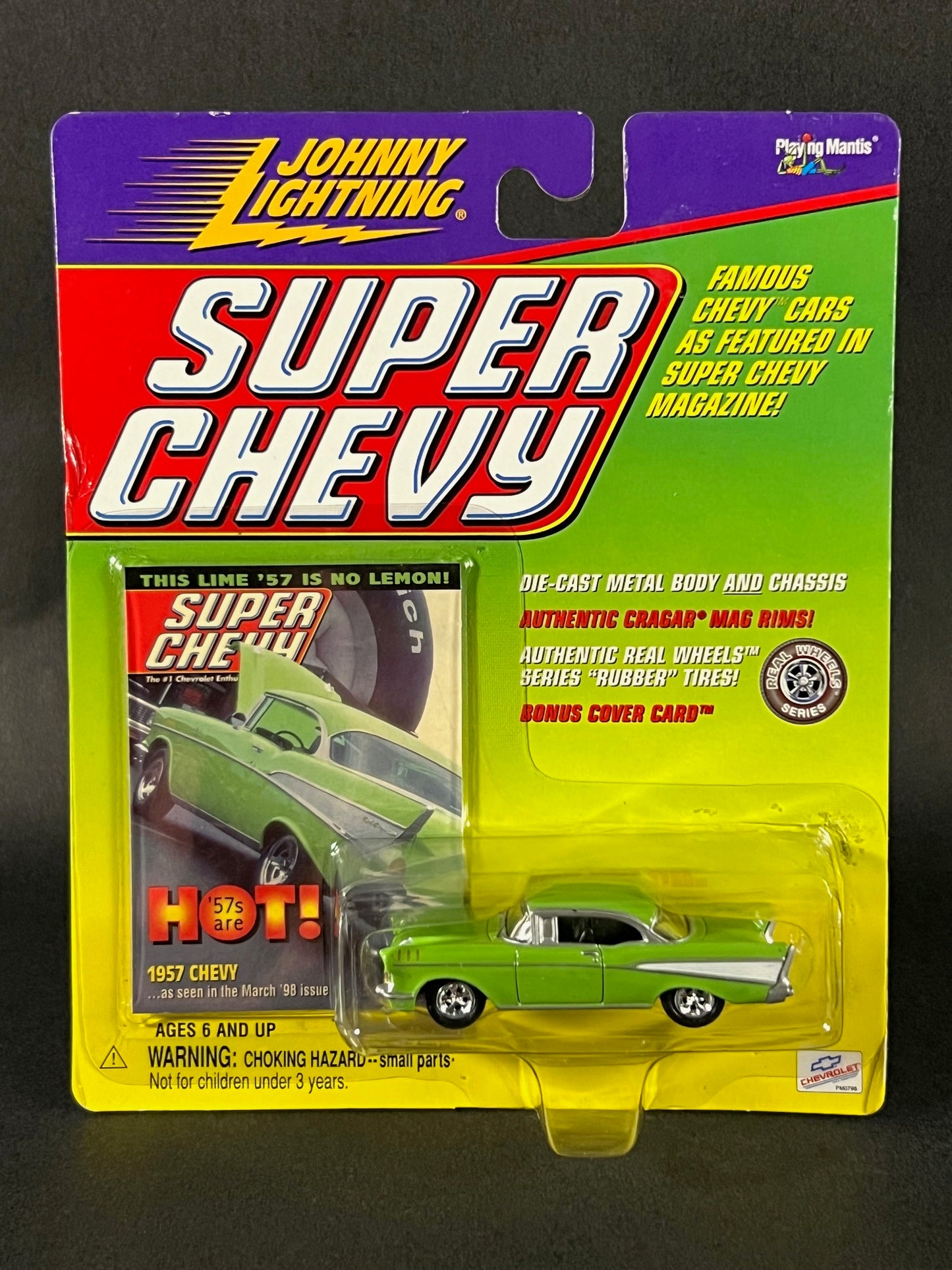 Johnny Lightning 1999 Super Chevy 1957 Chevy, Green