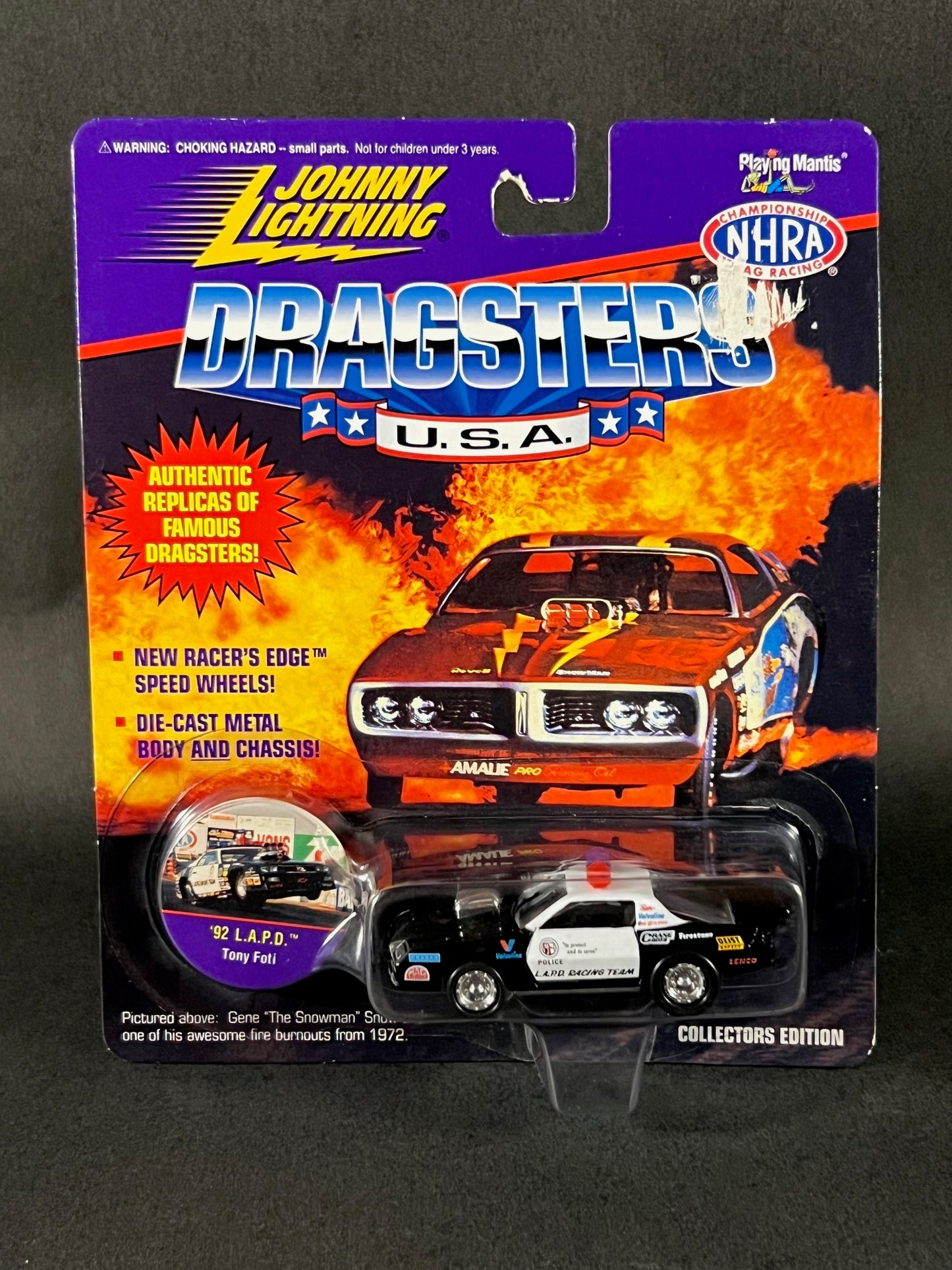 Johnny Lightning 1995 Dragsters USA Collectors Edition '92 LAPD Tony Foti