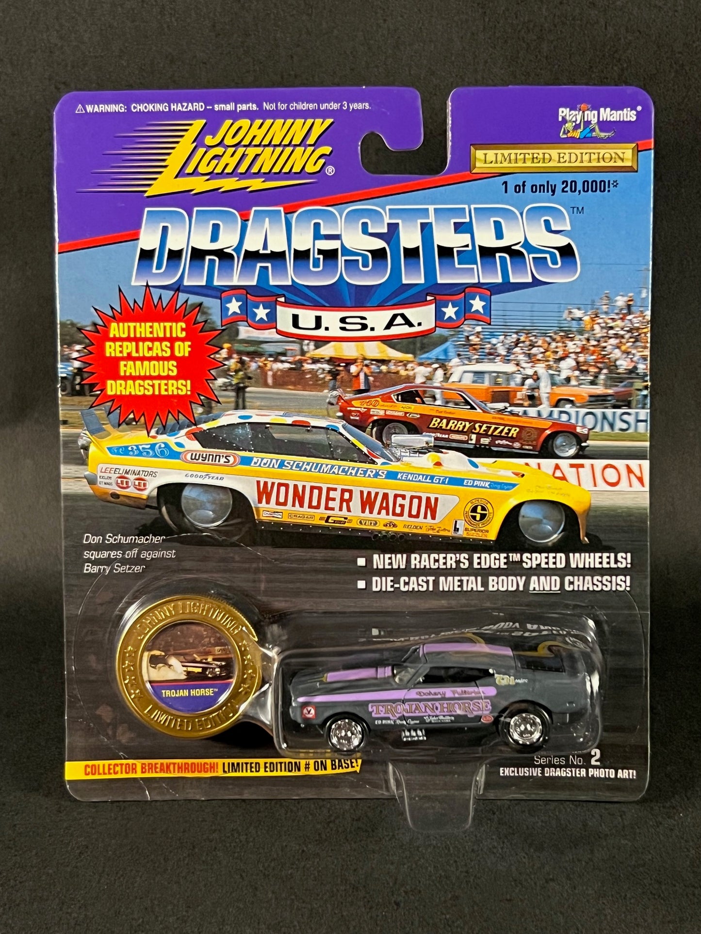 Johnny Lightning 1996 Dragsters USA Series 2 Trojan Horse, Gray