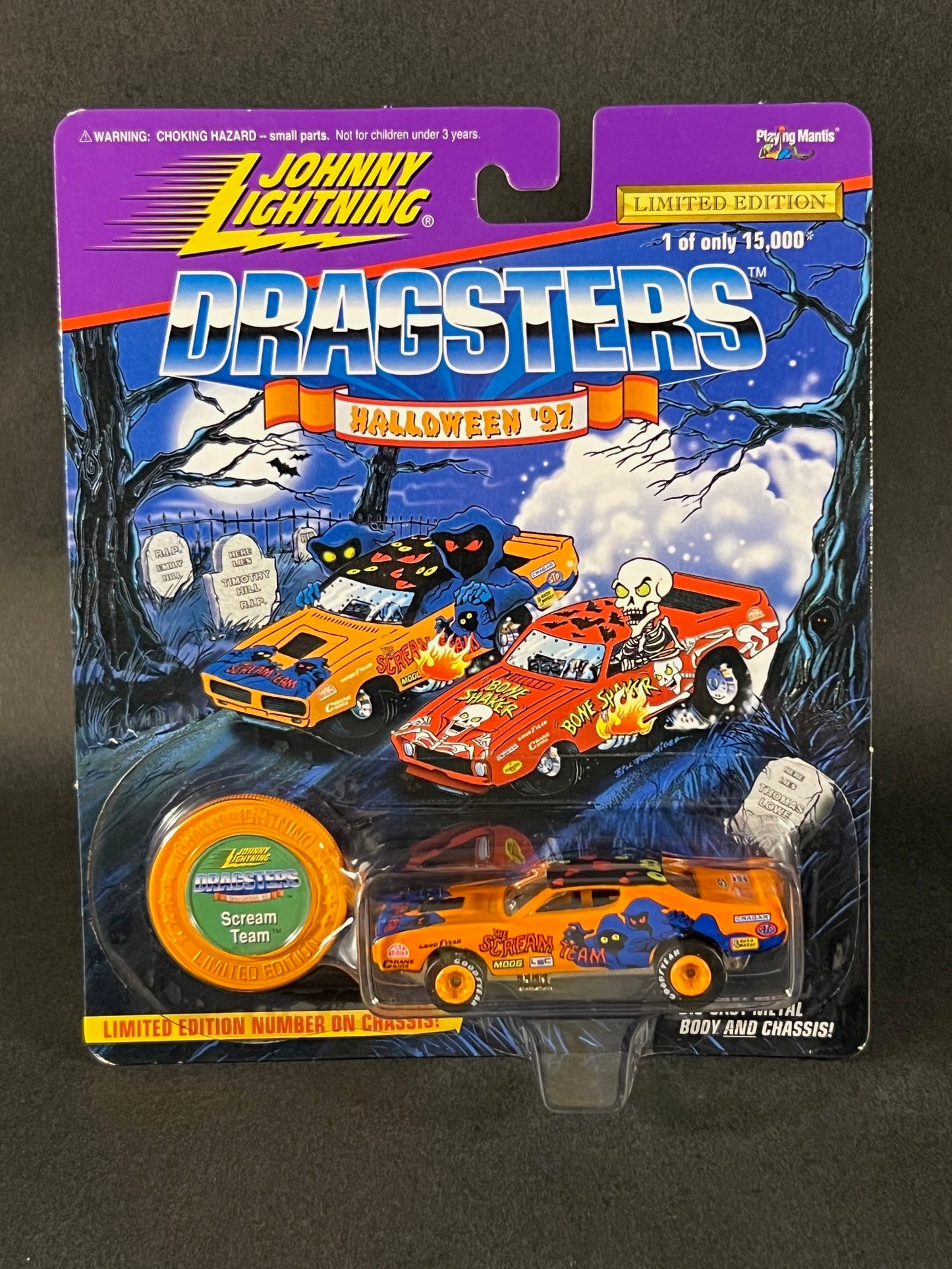 Johnny Lightning Dragsters Halloween '97 Scream Team, Orange