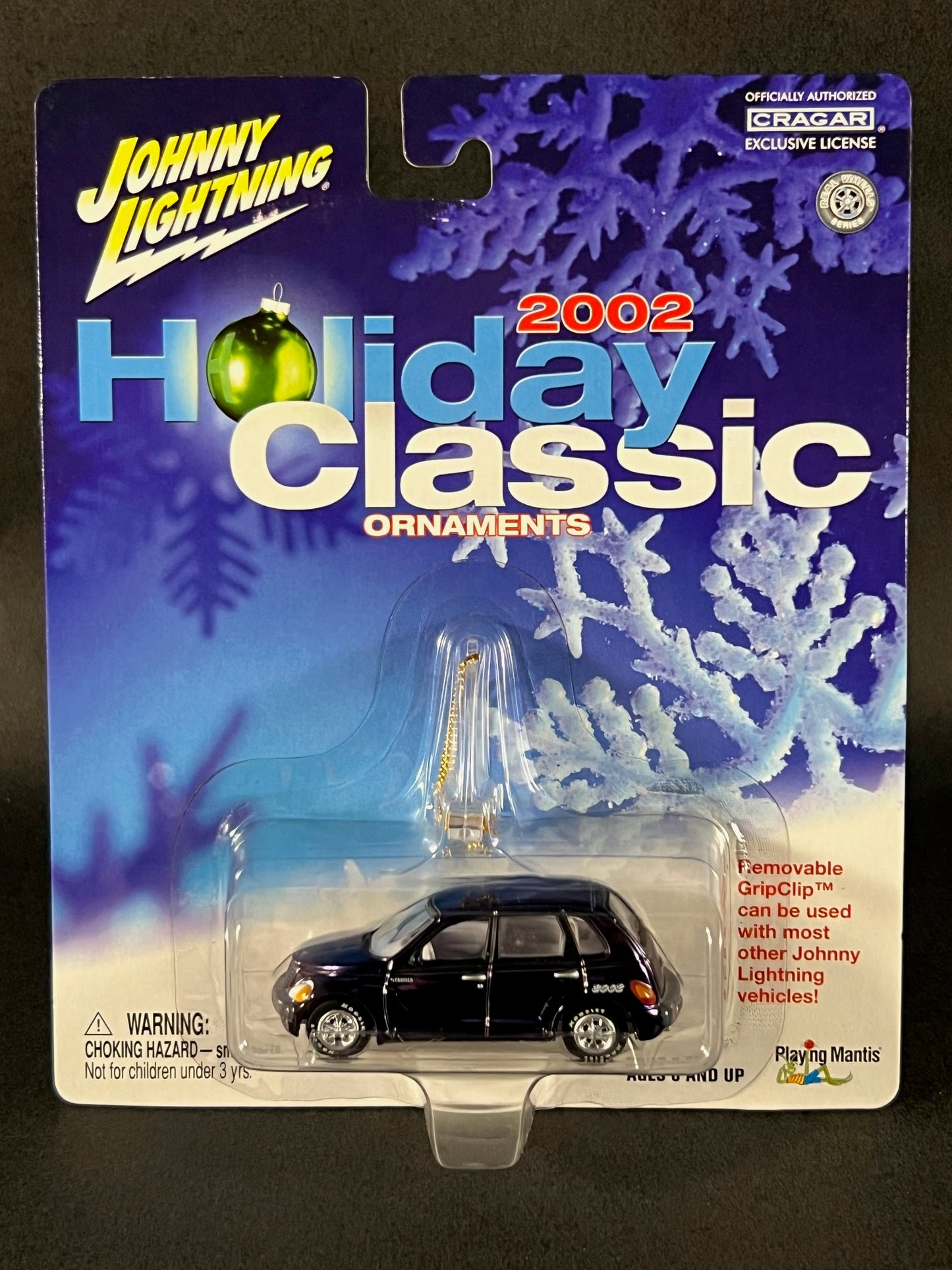 Johnny Lightning 2002 Holiday Classic Ornaments 2001 PT Cruiser, Black