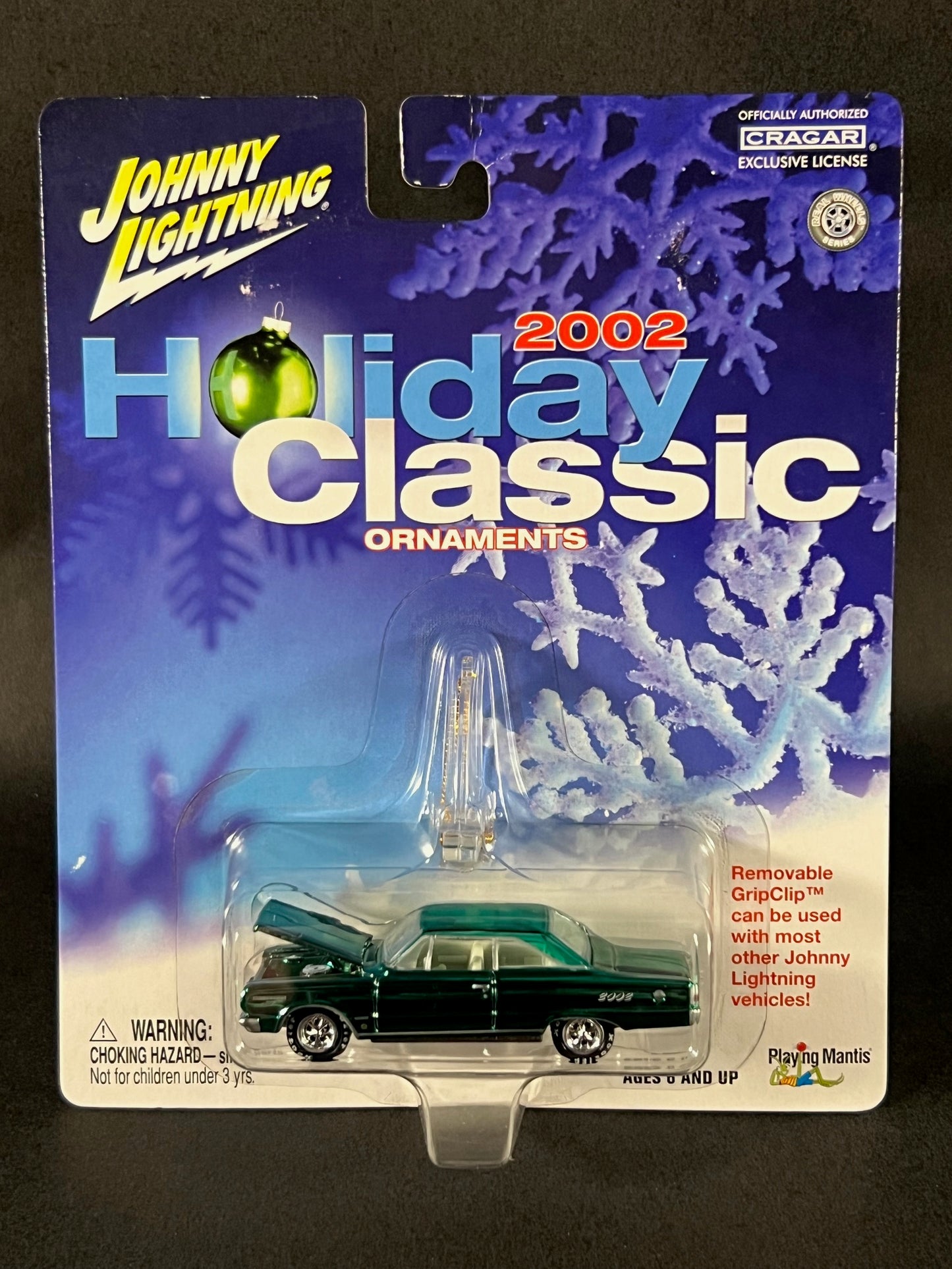 Johnny Lightning 2002 Holiday Classic Ornaments 1967 Plymouth Hemi Belvedere, Green