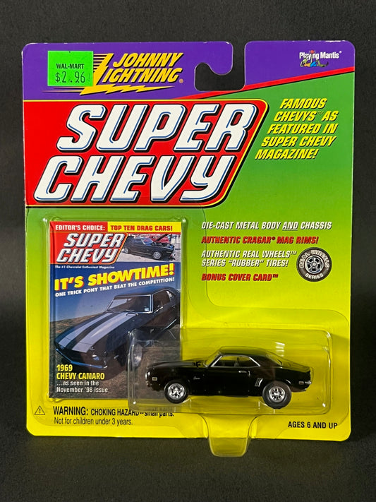 Johnny Lightning 1999 Super Chevy 1969 Chevy Camaro, Black