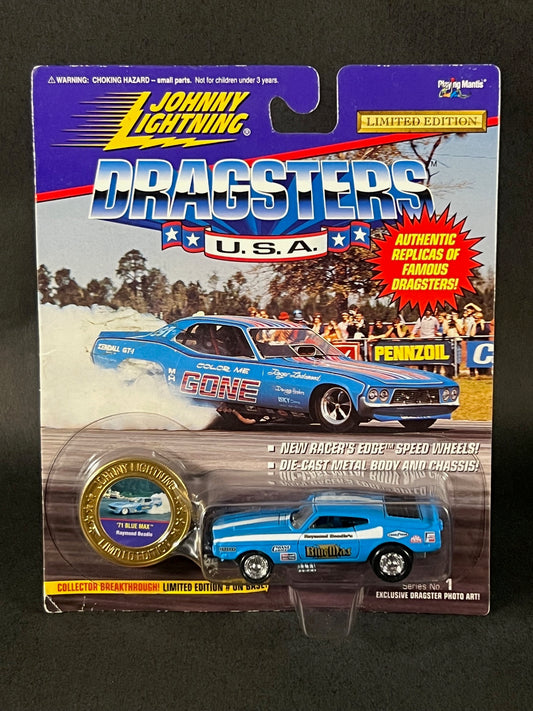 Johnny Lightning 1995 Dragsters USA Series 1 '71 Blue Max, Blue