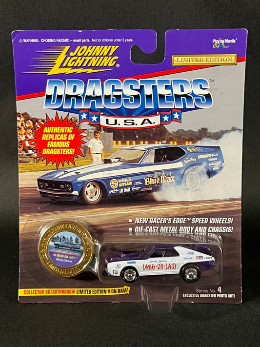 Johnny Lightning 1995 Dragsters USA Series 4 '69 Drag-On Lady, Purple and White