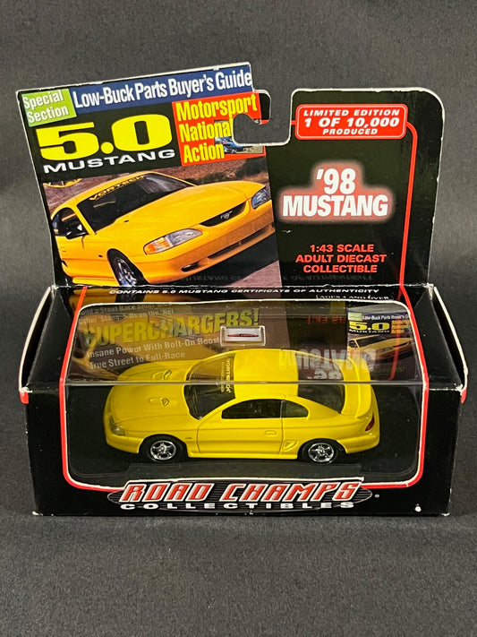 Road Champs 2000 5.0 Mustang 1998 Ford Mustang, Yellow