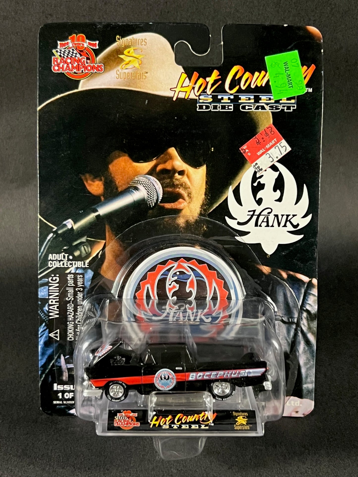 Racing Champions 1999 Hot Country Steel Issue #2 Hank Williams Jr. Bocephus