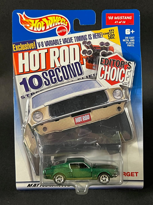 Hot Wheels 2000 Editor's Choice Series 1 #1 '68 Mustang, Green