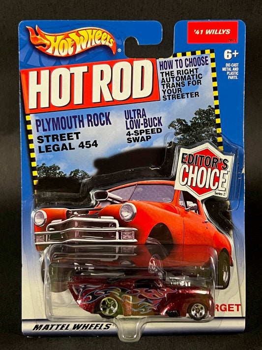 Hot Wheels 2000 Editor's Choice Series 2 '41 Willys, Red