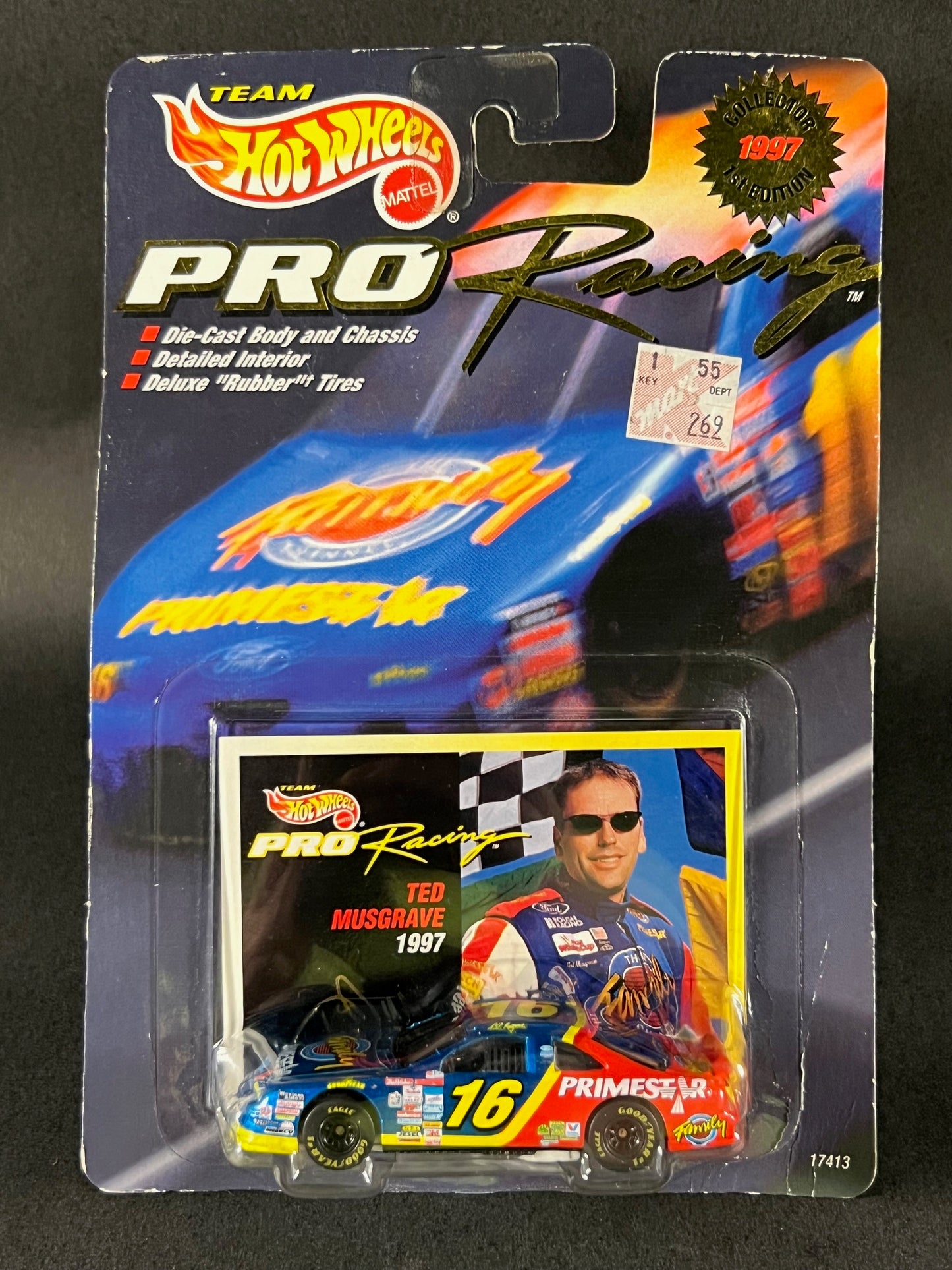 Team Hot Wheels Pro Racing 1997 1st Edition Ted Musgrave