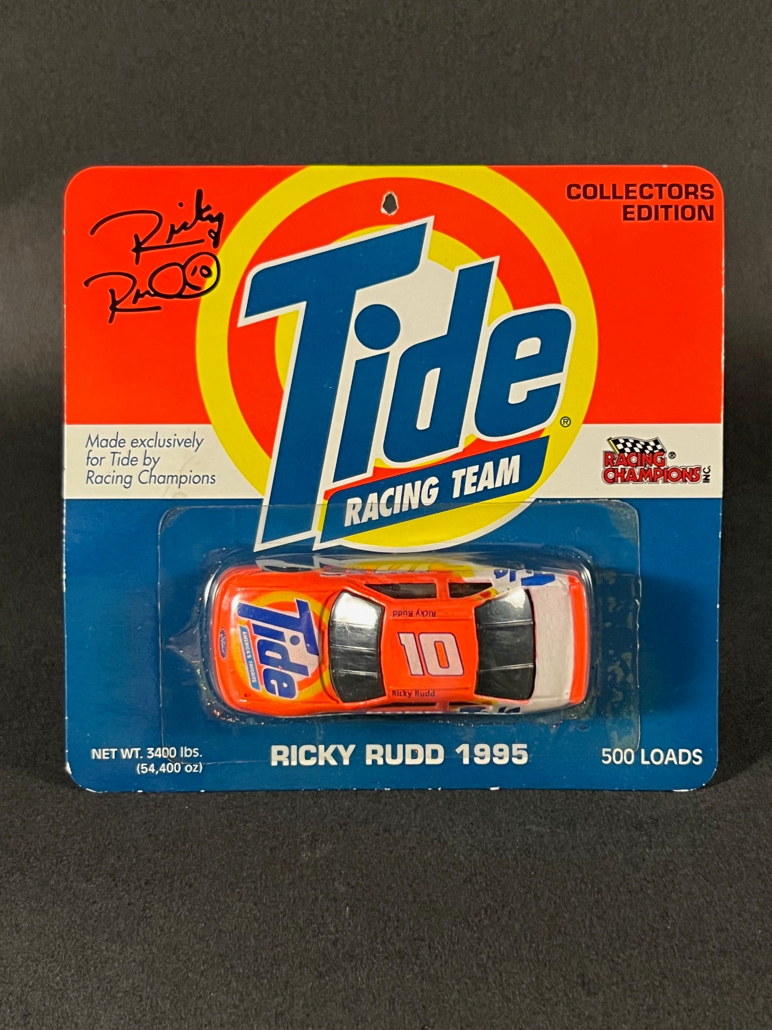 Tide Racing Graphics Racing Champions 1995 Collectors Edition NASCAR 10 Tide Racing Team Ri ...