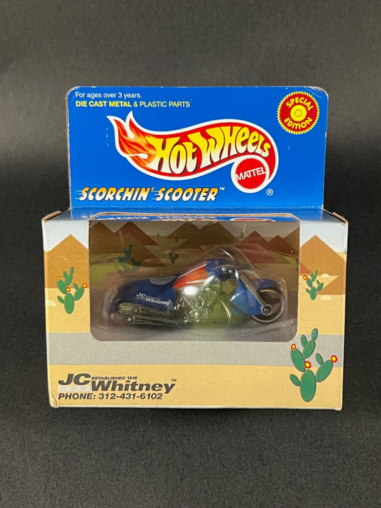 Hot Wheels 1999 Special Edition JC Whitney Scorchin' Scooter, Blue