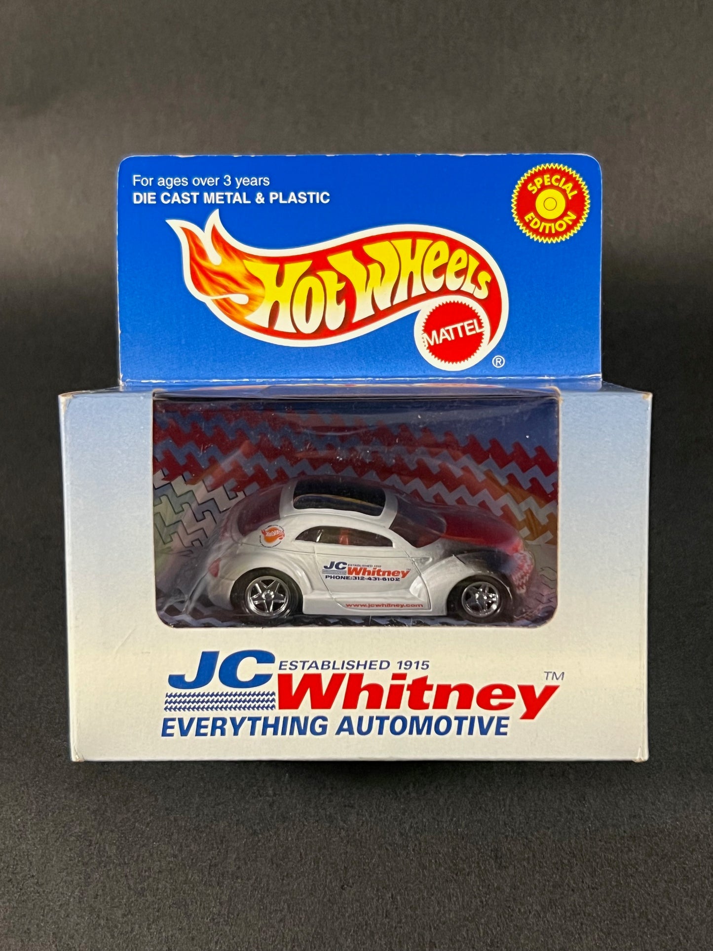 Hot Wheels 1999 Special Edition JC Whitney Chrysler PT Cruiser, White