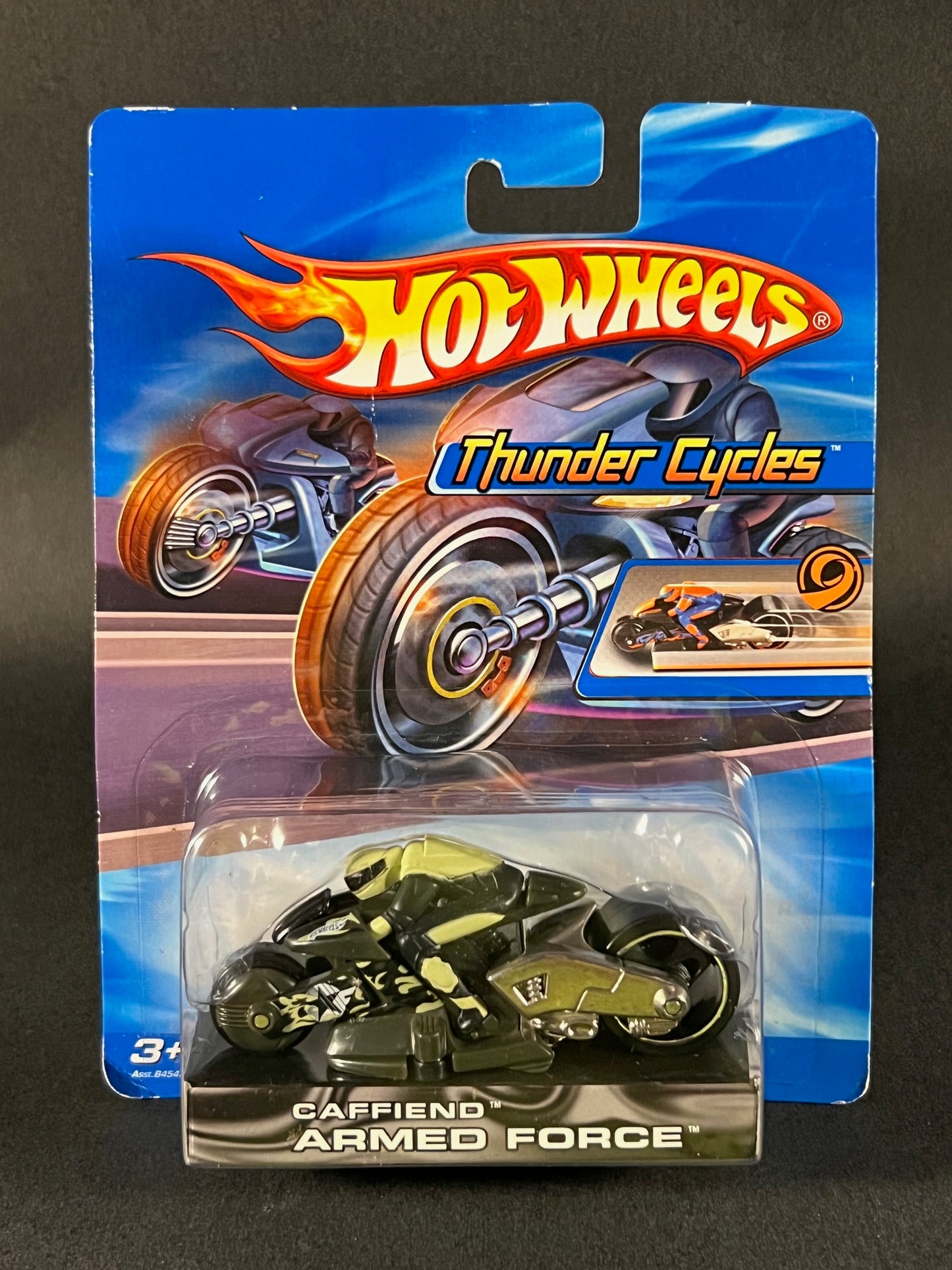 Hot Wheels 2004 Thunder Cycles Caffiend Armed Force Motorcycle