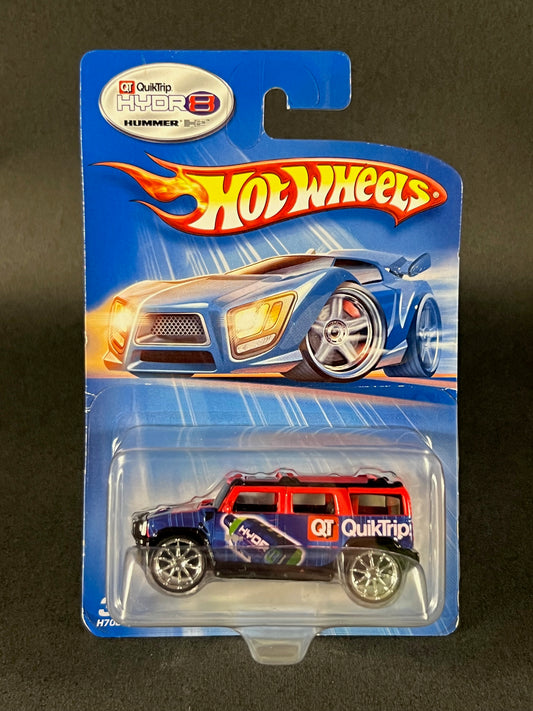 2004 Hot Wheels QT QuikTrip Hydr8 Hummer H2, Blue and Red