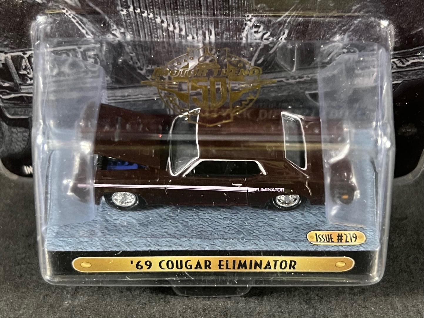 Racing Champions 1999 MINT Motor Trend #219 '69 Cougar Eliminator, Brown