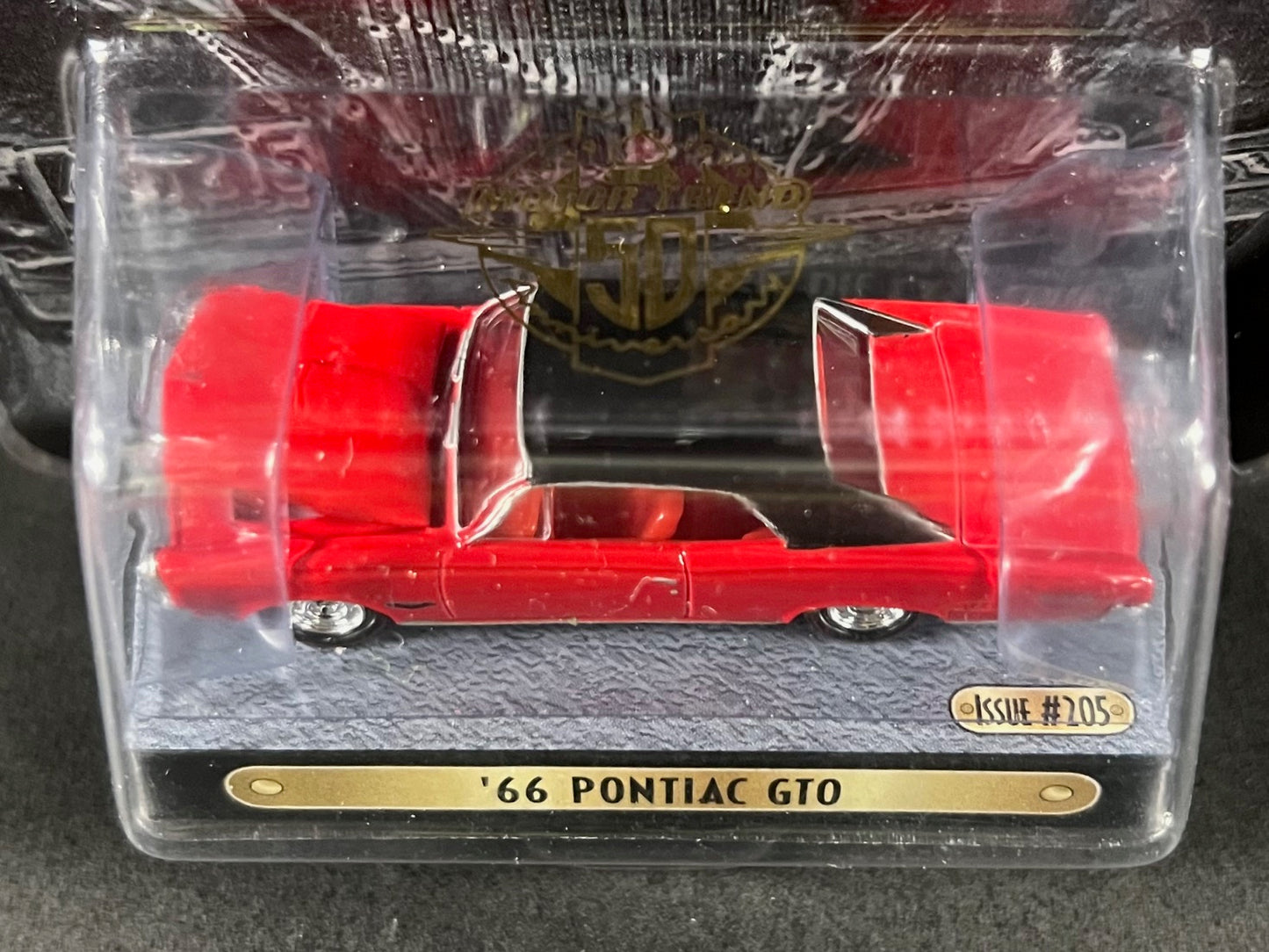 Racing Champions 1999 MINT Motor Trend 50th #205 '66 Pontiac GTO, Red