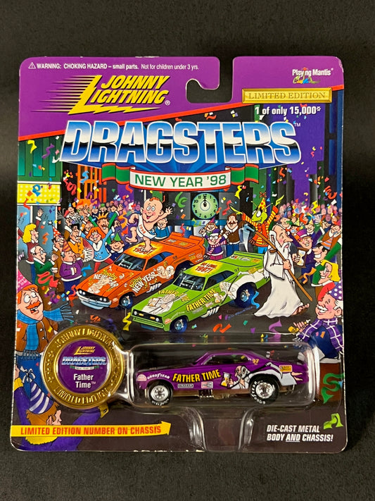 Johnny Lightning Dragsters New Year '98 Father Time, Purple