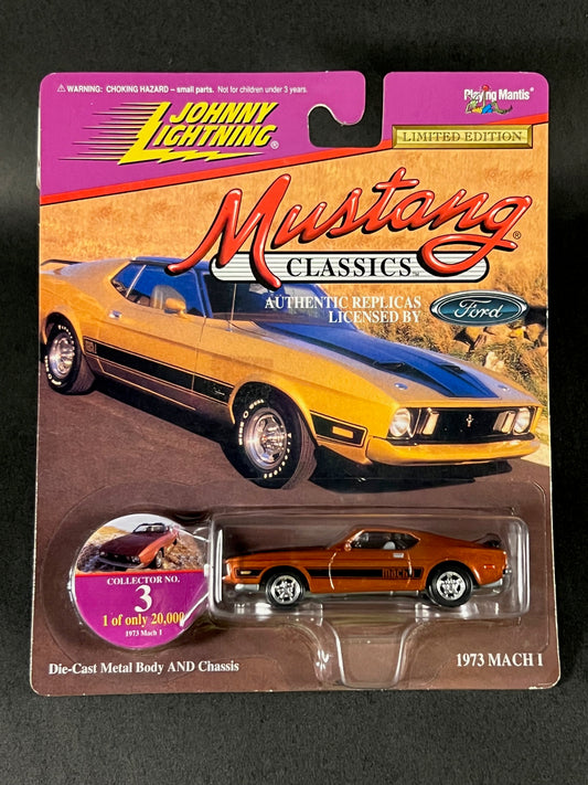 Johnny Lightning 1997 Mustang Classics #3 1973 Mach 1, Orange