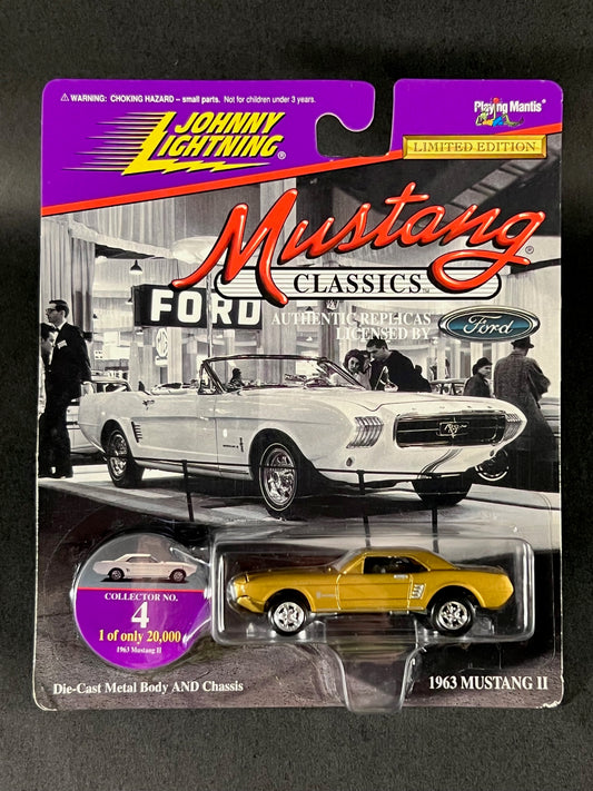 Johnny Lightning 1997 Mustang Classics #4 1963 Mustang II, Gold