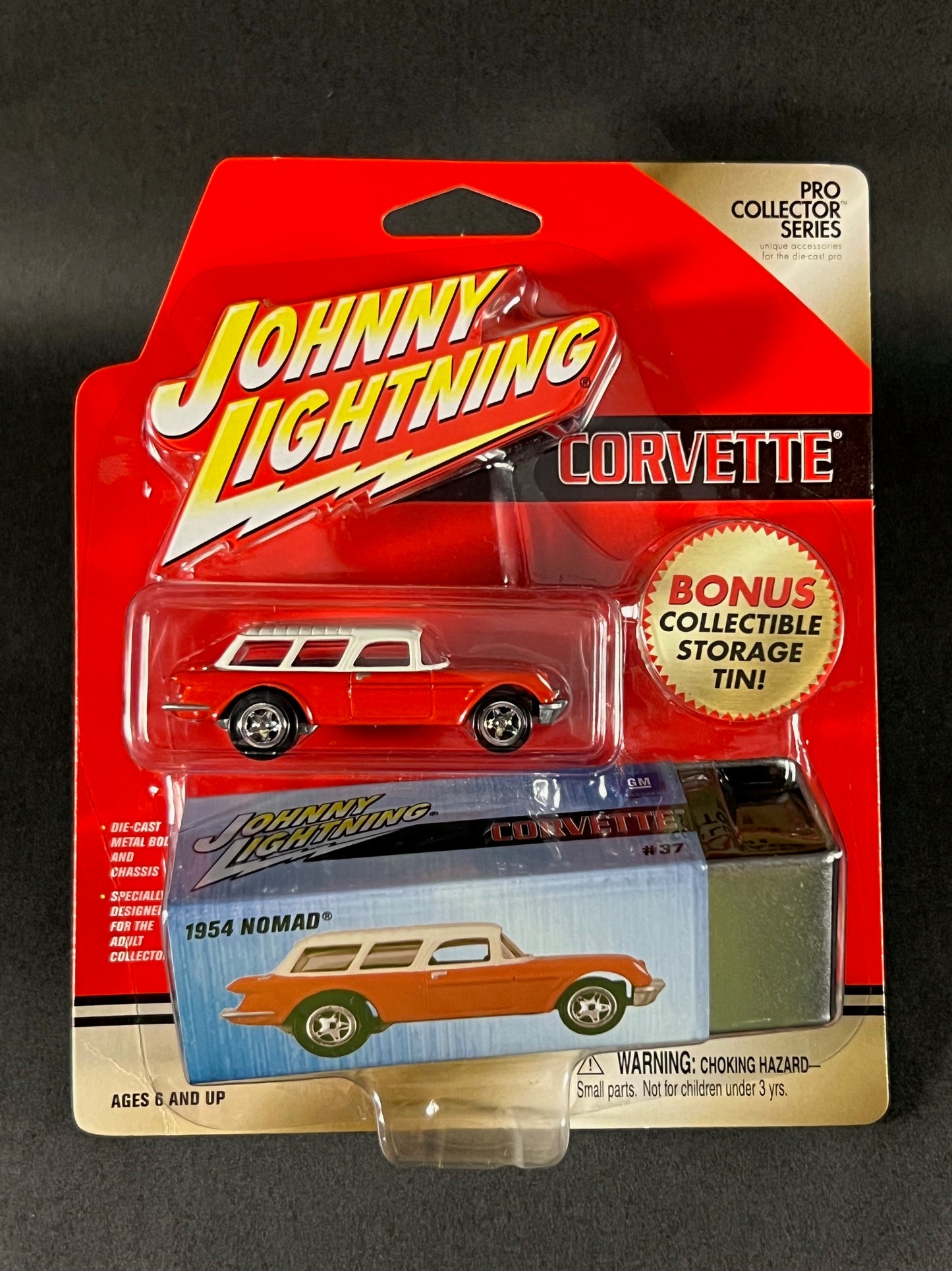 Johnny Lightning 2002 Pro Collector Series Corvette #37 1954 Nomad, Red