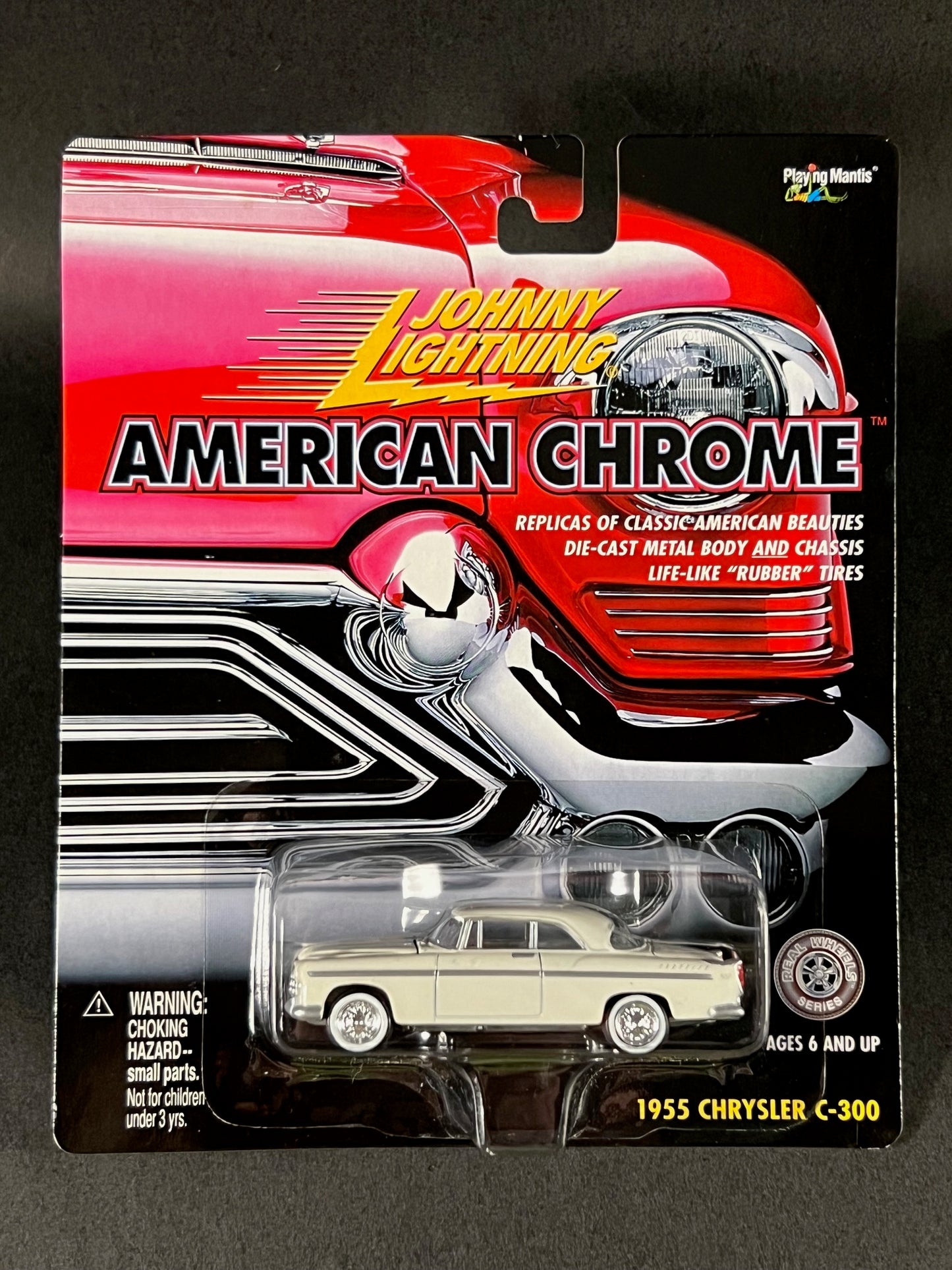 Johnny Lightning 2000 American Chrome 1955 Chrysler C-300, White