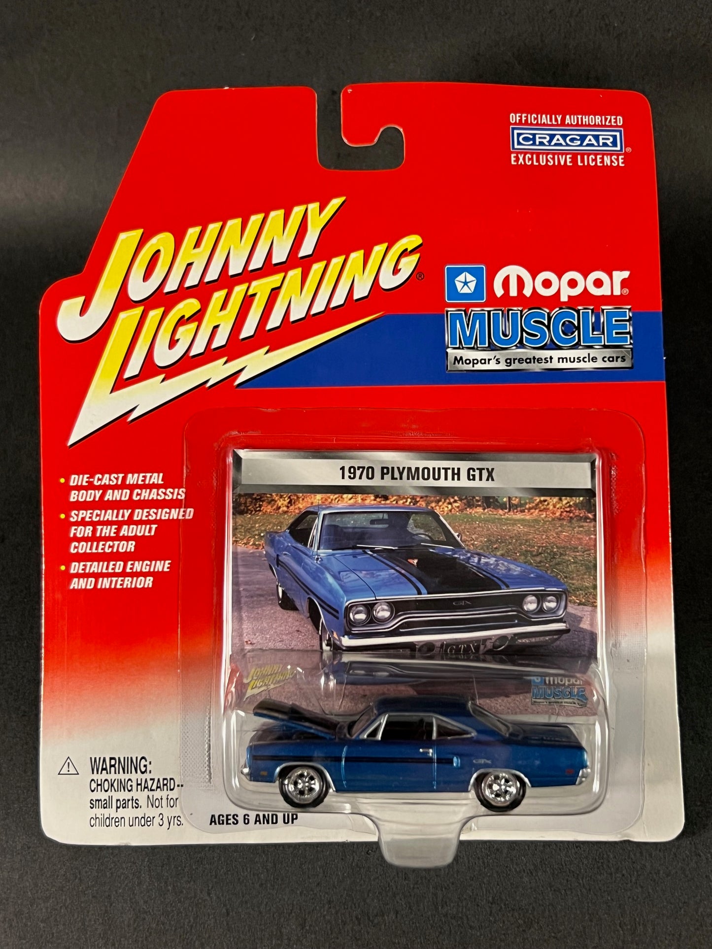 Johnny Lightning 2001 Mopar Muscle 1970 Plymouth GTX, Blue