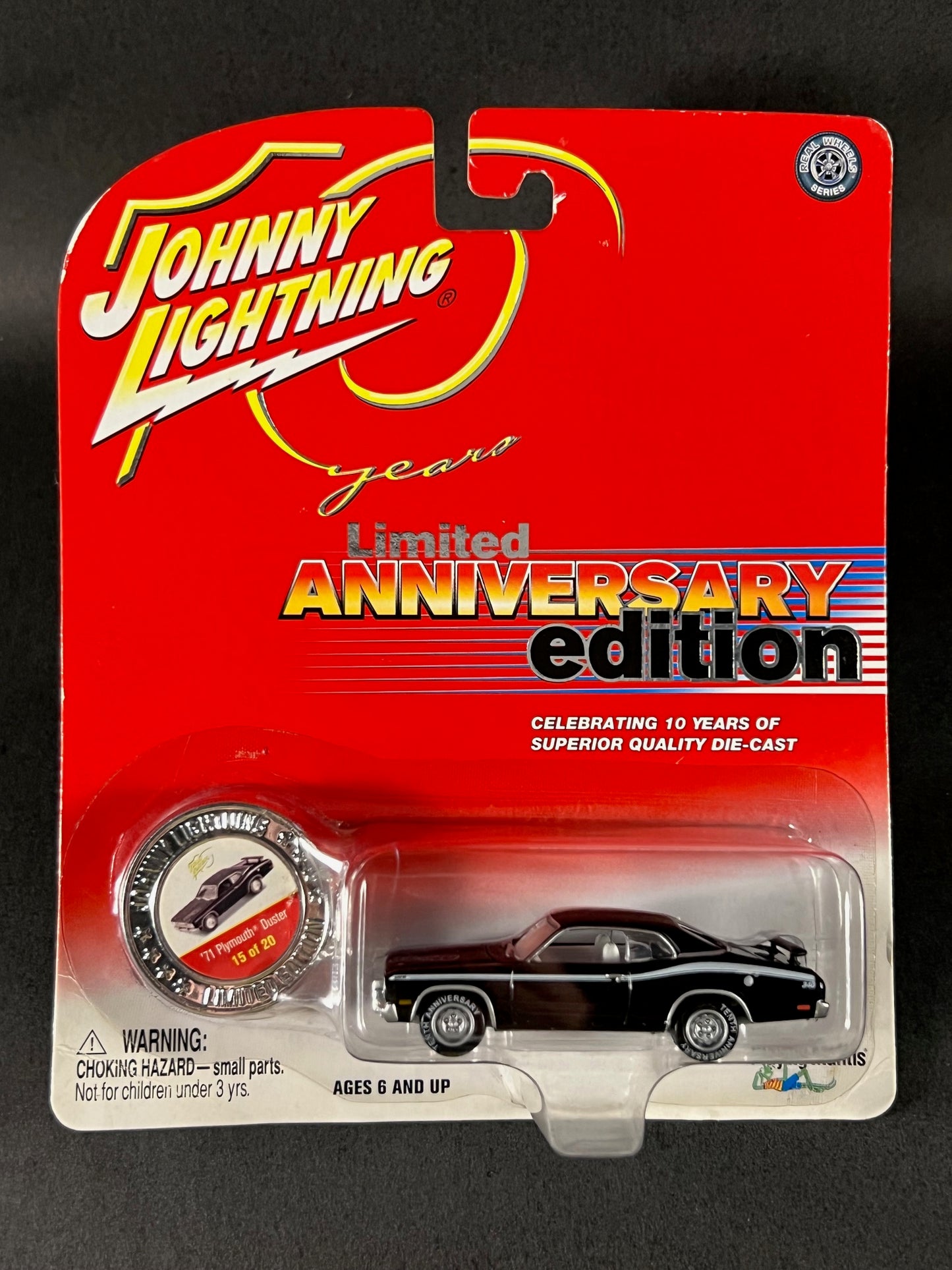 Johnny Lightning 2004 10 Years Anniversary Edition 15/20 '71 Plymouth Duster, Black