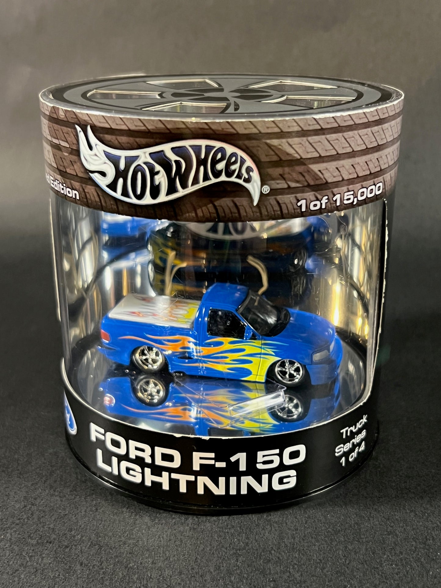 Hot Wheels 2003 Oil Can Truck Series 1/4 Ford F-150 Lightning, Blue