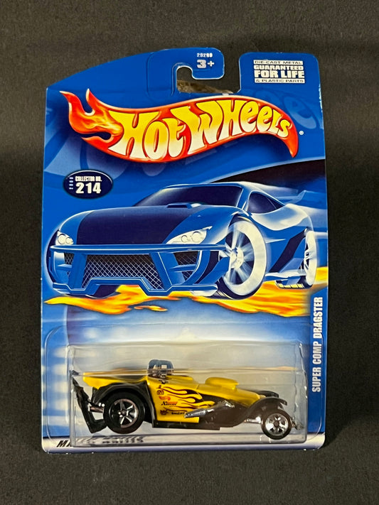 Hot Wheels 2000 #214 Super Comp Dragster, Yellow