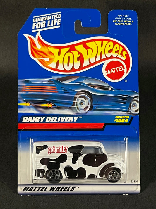 Hot Wheels 1998 #1004 Dairy Delivery, White