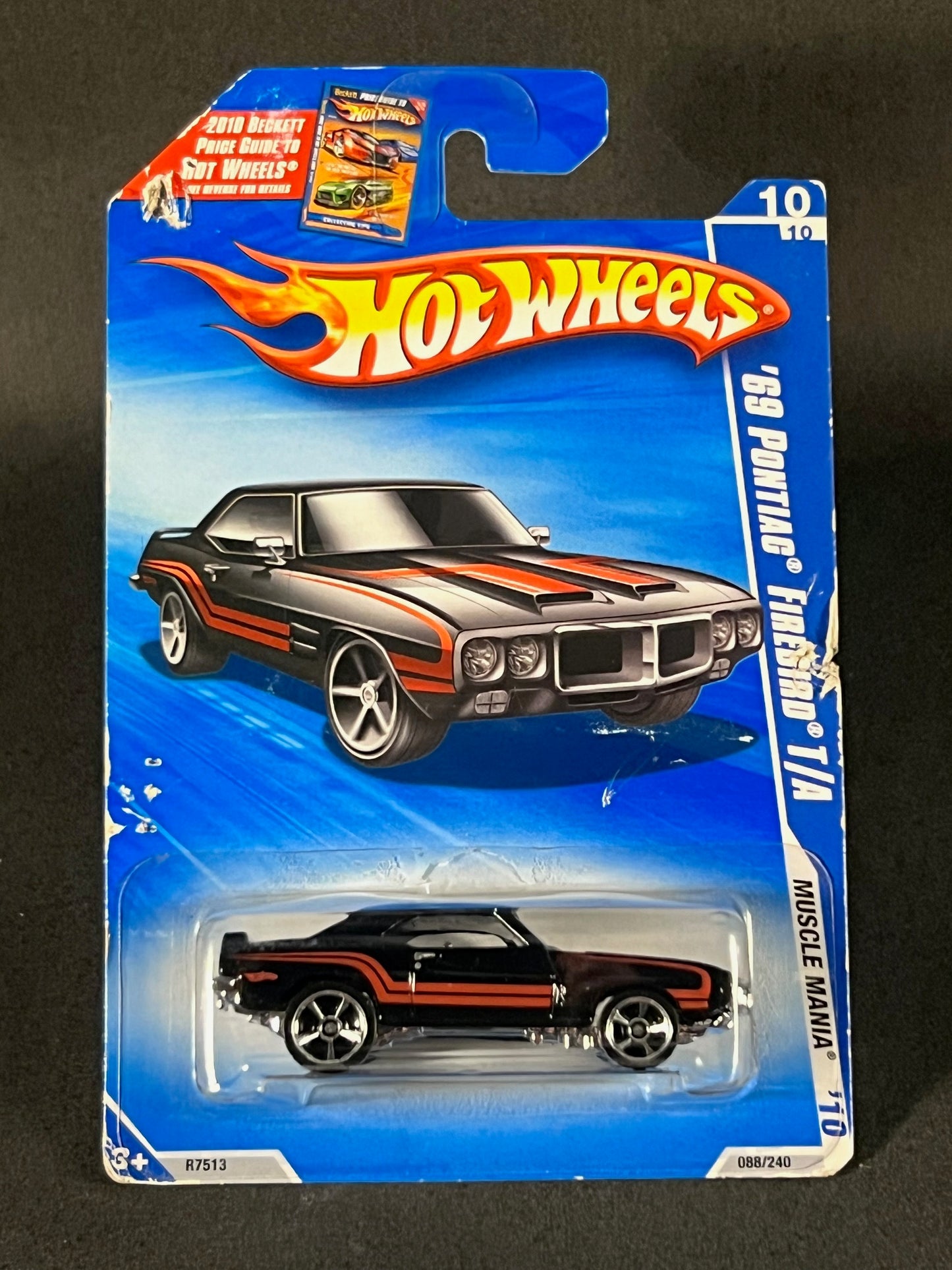 Hot Wheels 2010 Muscle Mania '10 #10 '69 Pontiac Firebird T/A, Black