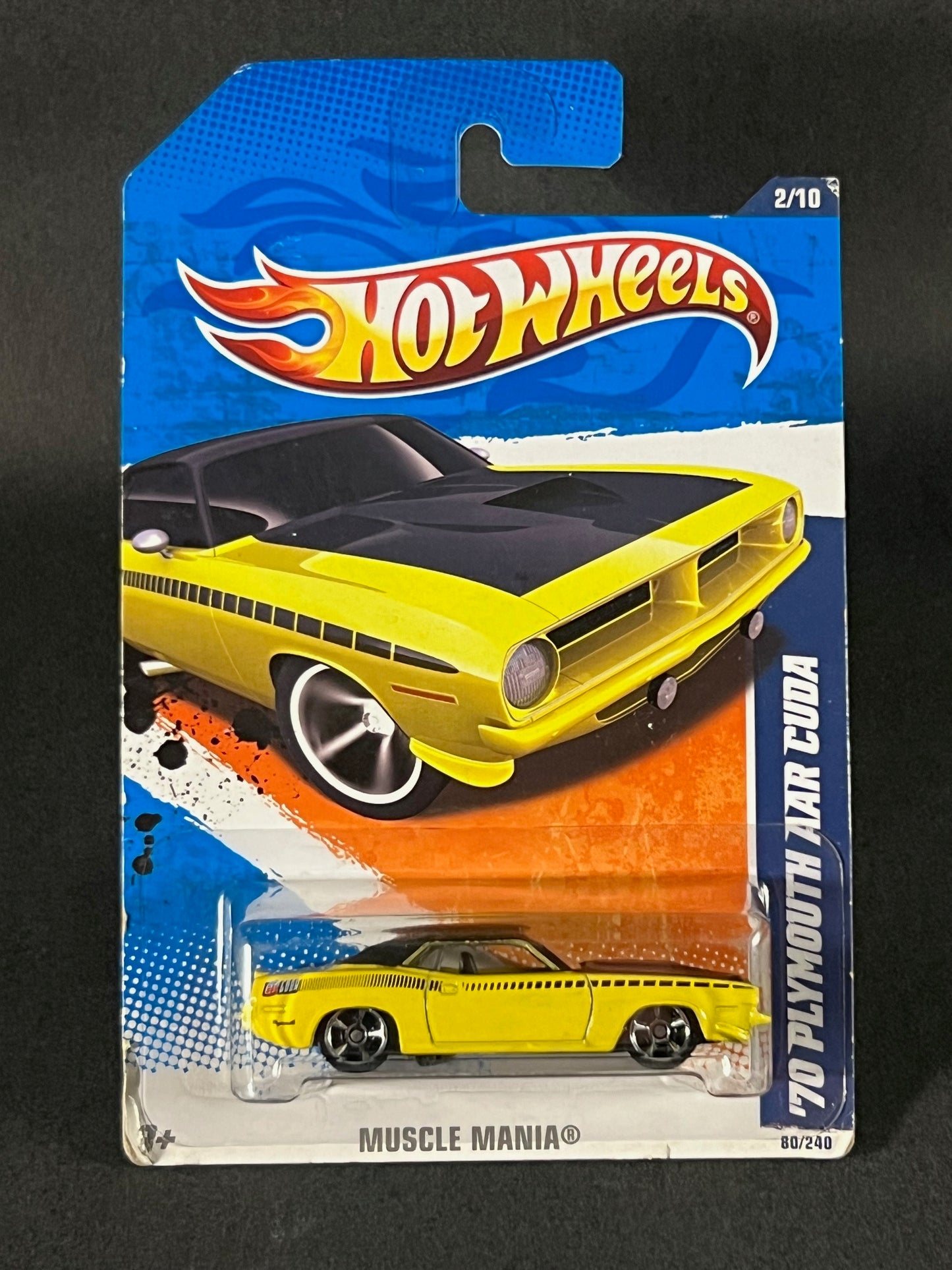 Hot Wheels 2010 Muscle Mania #2 '70 Plymouth AAR Cuda, Yellow