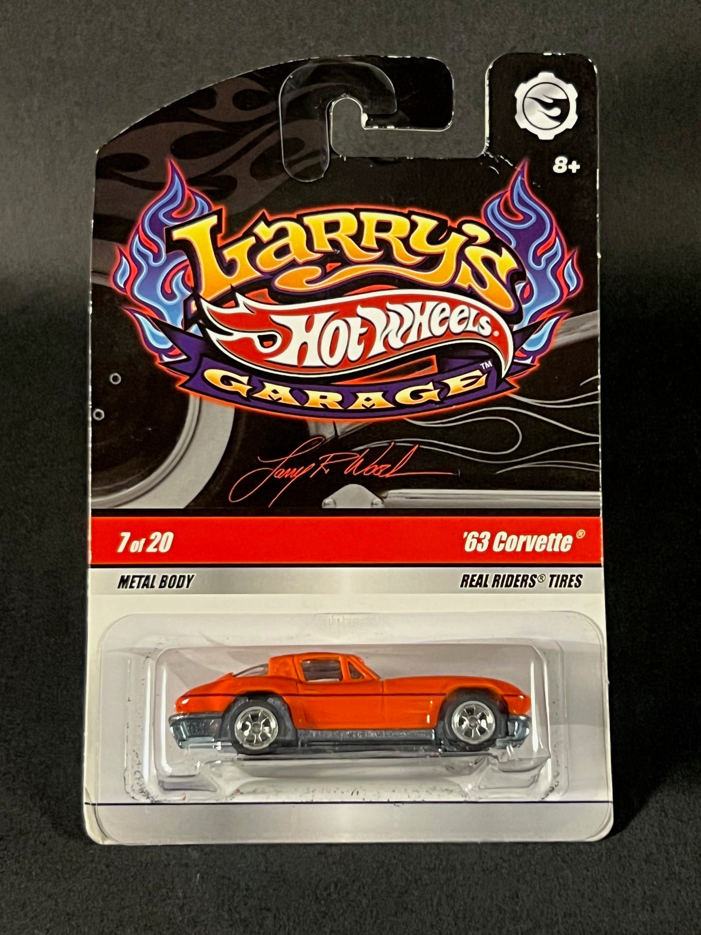 Hot Wheels 2009 Larry's Garage #7 '63 Corvette, Orange