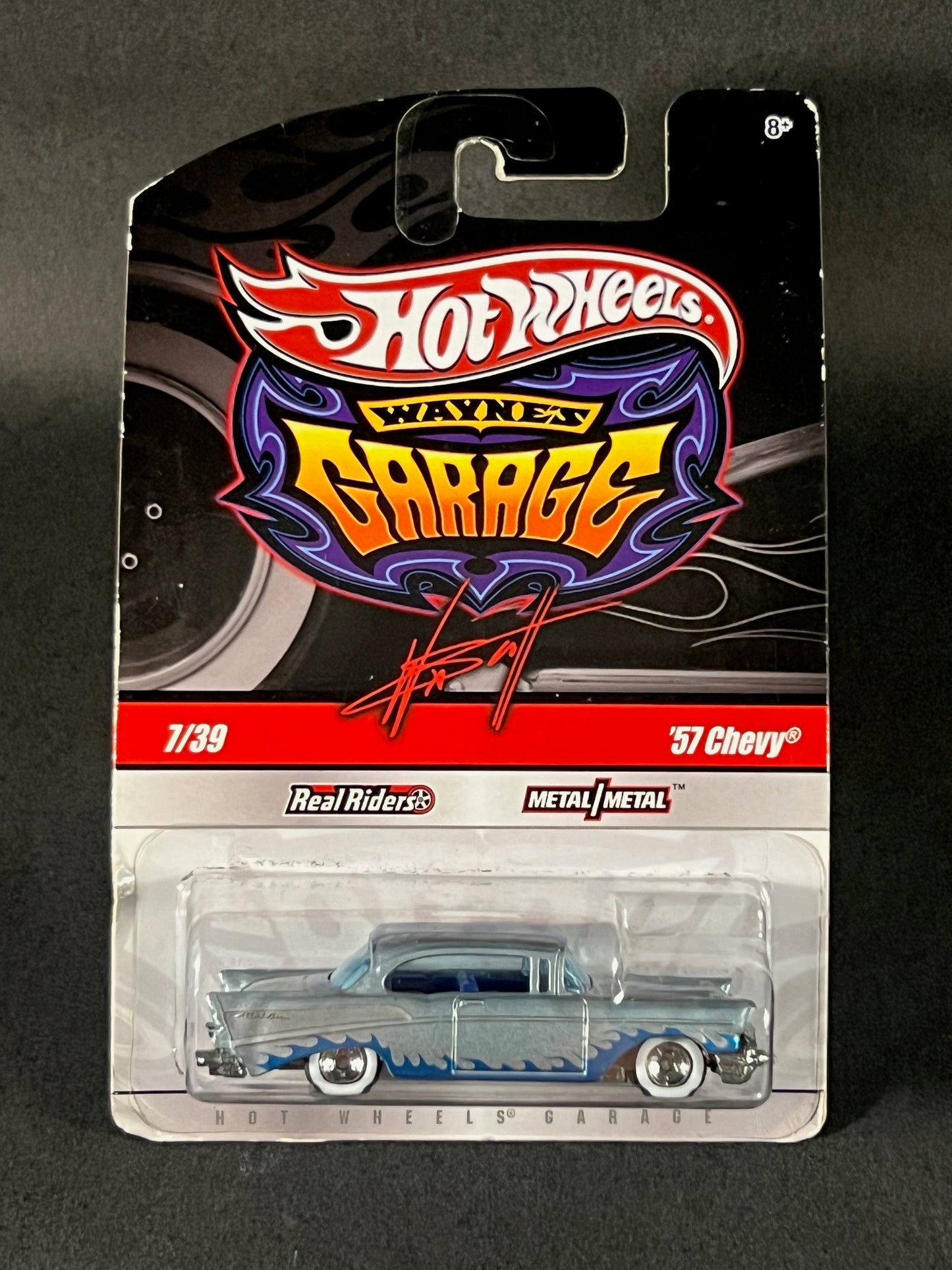 Hot Wheels 2009 Wayne's Garage 7/39 '57 Chevy, Silver