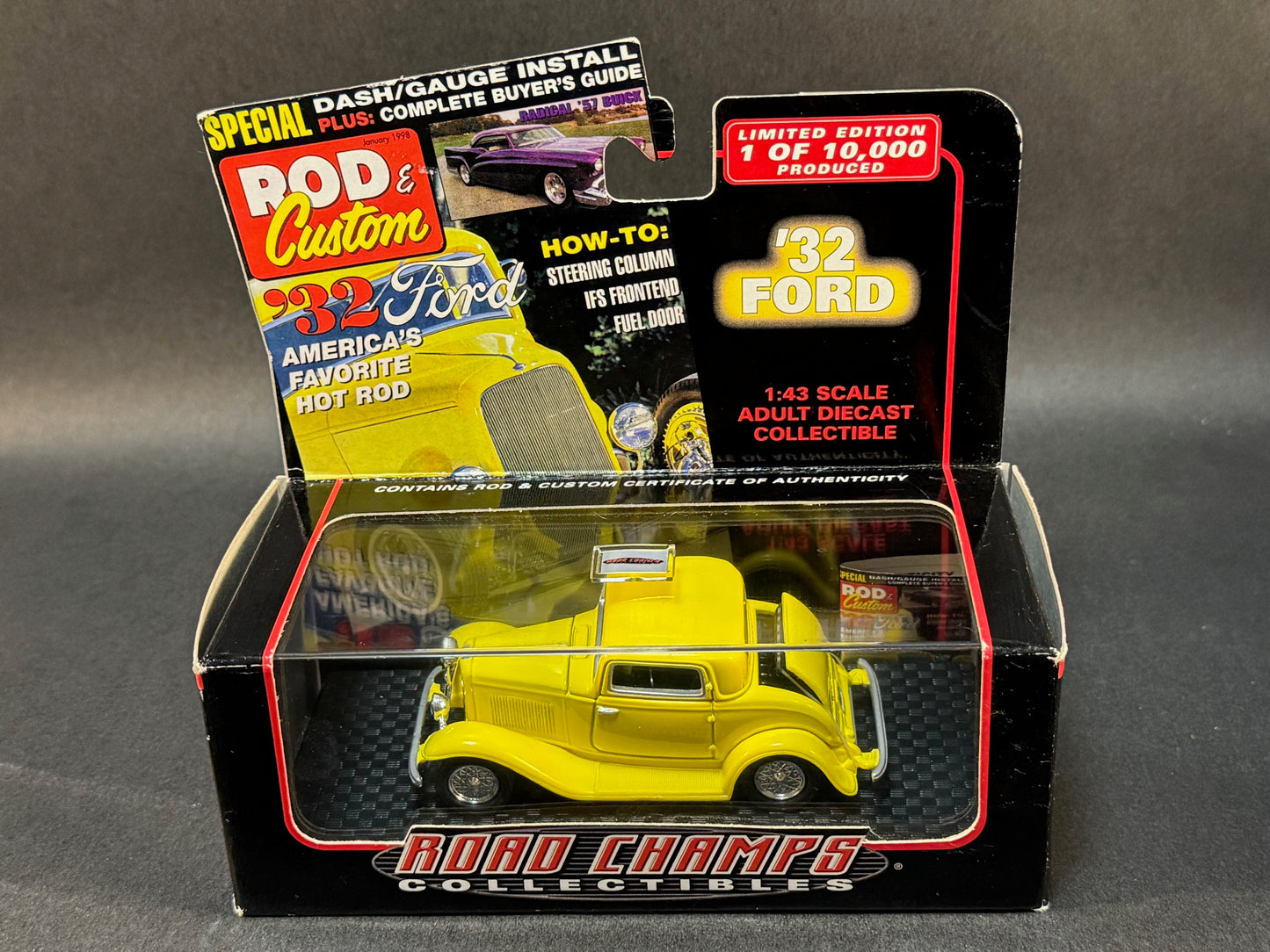 1999 Road Champs Rod & Custom 1932 Ford Model B, Yellow