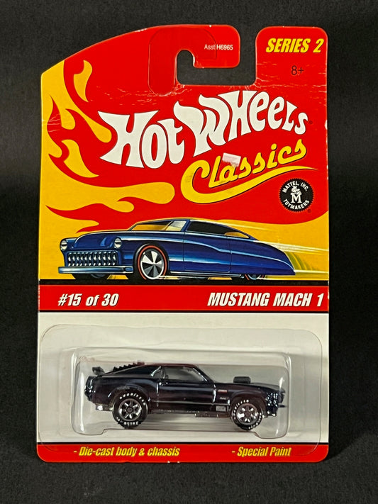 Hot Wheels 2005 Classics Series 2 #15 Mustang Mach 1, Steel Blue