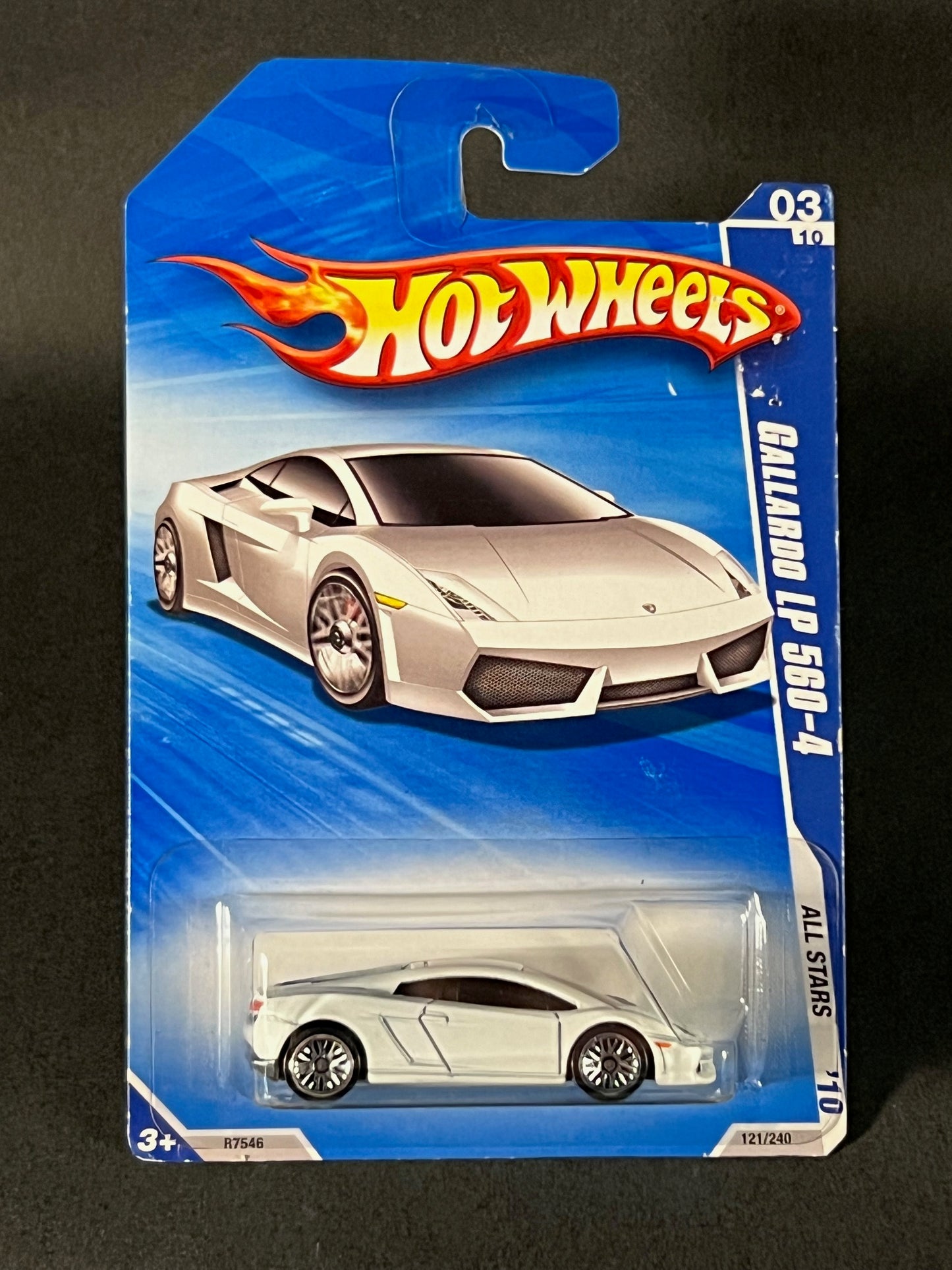 2009 Hot Wheels All Stars '10 03/10 Gallardo LP 560-4, White