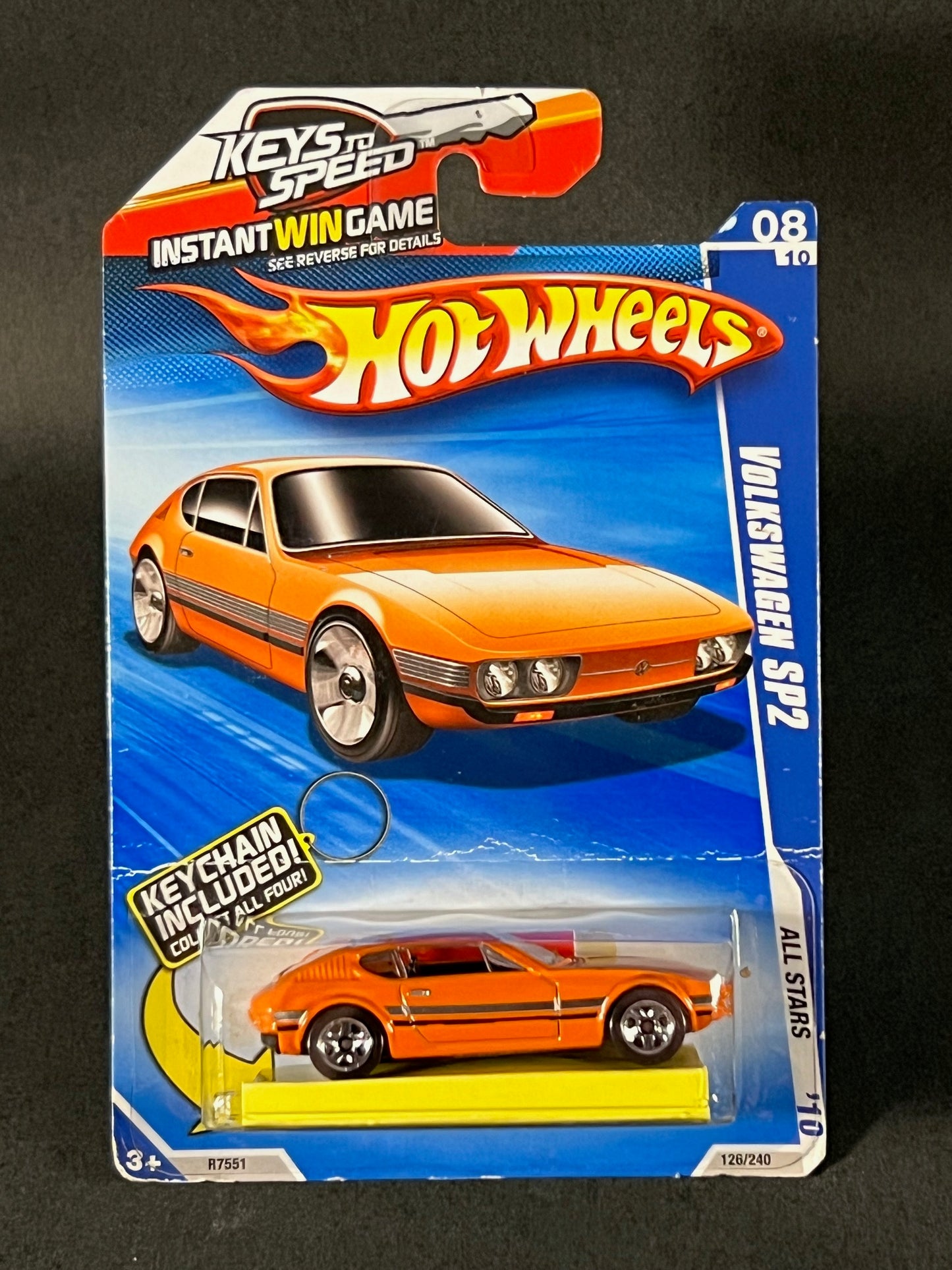 Hot Wheels All Stars '10 08/10 Volkswagen SP2, Orange